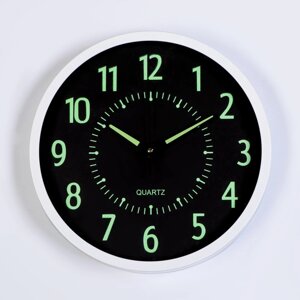 Часы настенные "Ходики", флуоресцентные, дискретный ход, 1АА, 24.5 х 24.5 см