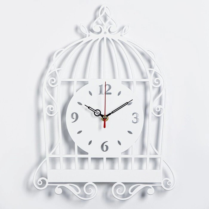 Часы настенные из металла "Клетка", плавный ход, d-40 см от компании Интернет-гипермаркет «MOLL» - фото 1