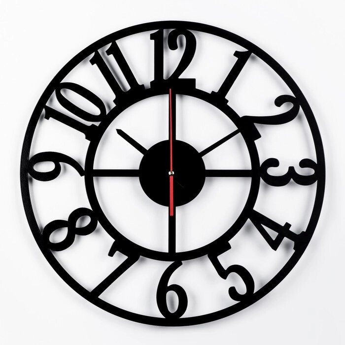 Часы настенные из металла "Лофт-1", плавный ход, 40 х 40 см от компании Интернет-гипермаркет «MOLL» - фото 1