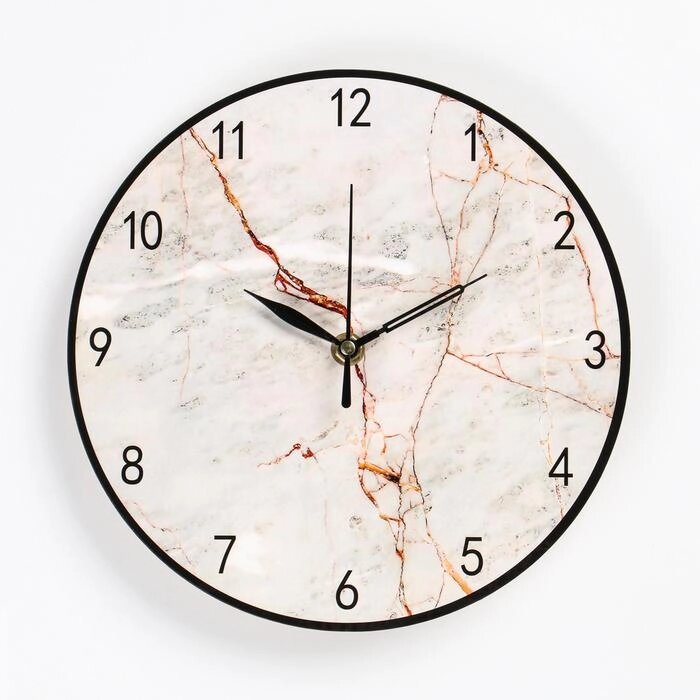Часы настенные "Камень", плавный ход, 23.5 х 23.5 см от компании Интернет-гипермаркет «MOLL» - фото 1