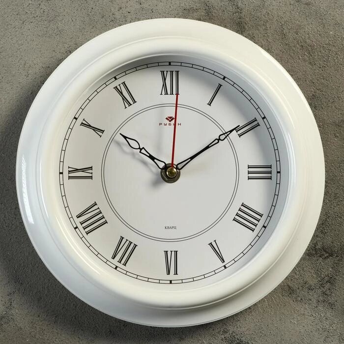 Часы настенные круглые "Классика",  Рубин  21х21 см от компании Интернет-гипермаркет «MOLL» - фото 1