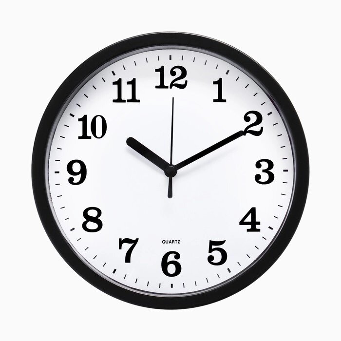 Часы настенные круглые Raul, d=18 см, циферблат белый, рама чёрная, часовая стрелка c кружком от компании Интернет-гипермаркет «MOLL» - фото 1