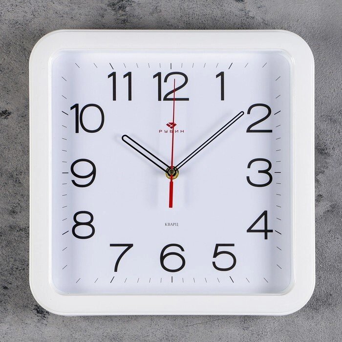 Часы настенные квадратные "Белая классика", 30х30 см микс от компании Интернет-гипермаркет «MOLL» - фото 1