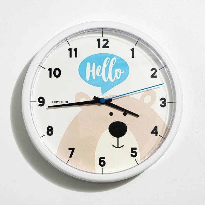 Часы настенные "Мишка", d=22.5 см от компании Интернет-гипермаркет «MOLL» - фото 1