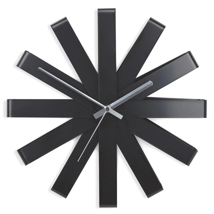 Часы настенные Ribbon, чёрныe от компании Интернет-гипермаркет «MOLL» - фото 1