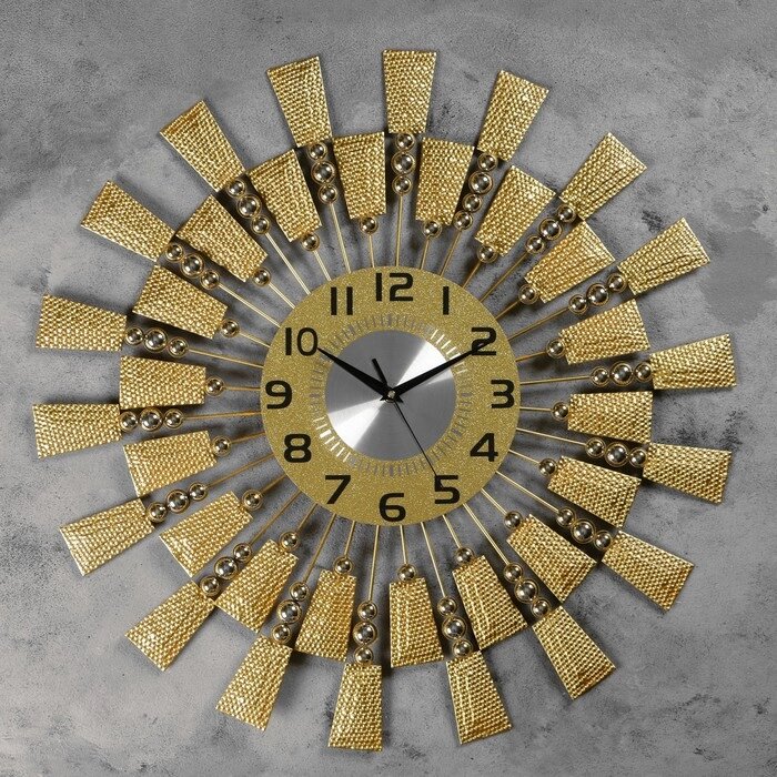 Часы настенные, серия: Ажур, "Борнаго"  d=60 см, d=22 см, 1 АА, плавный ход от компании Интернет-гипермаркет «MOLL» - фото 1