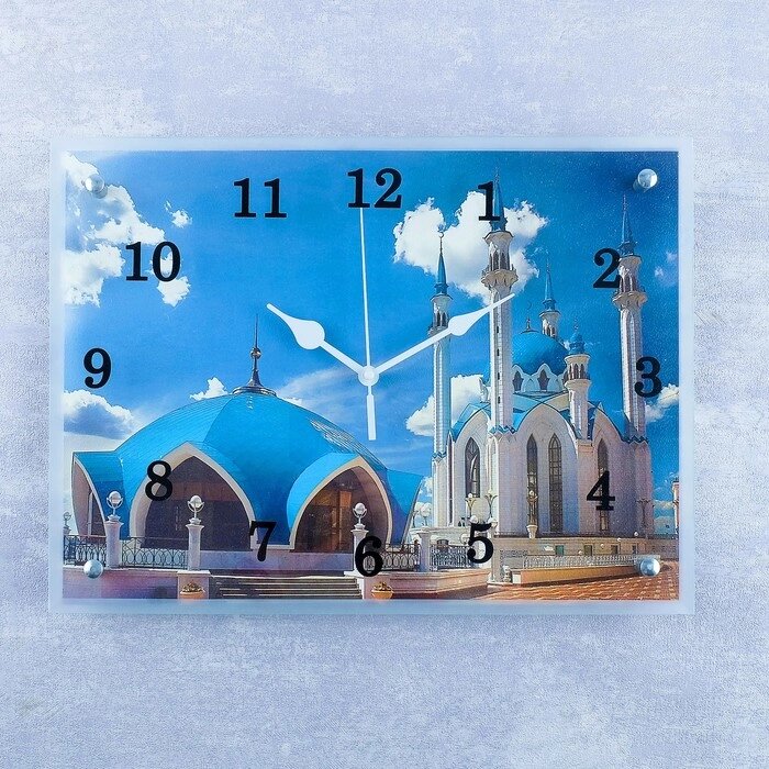 Часы настенные, серия: Город, "Казанская мечеть Кул Шариф", 30х40  см, микс от компании Интернет-гипермаркет «MOLL» - фото 1