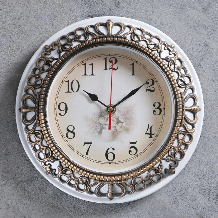 Часы настенные, серия: Интерьер, "Иенни", d=25 см, микс от компании Интернет-гипермаркет «MOLL» - фото 1