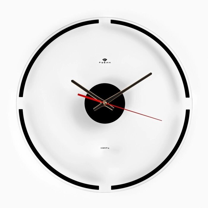 Часы настенные, серия: Интерьер, "Минимализм", плавный ход, d-39 см от компании Интернет-гипермаркет «MOLL» - фото 1