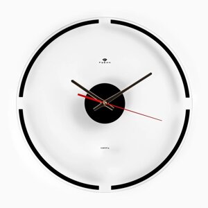 Часы настенные, серия: Интерьер, "Минимализм", плавный ход, d-39 см