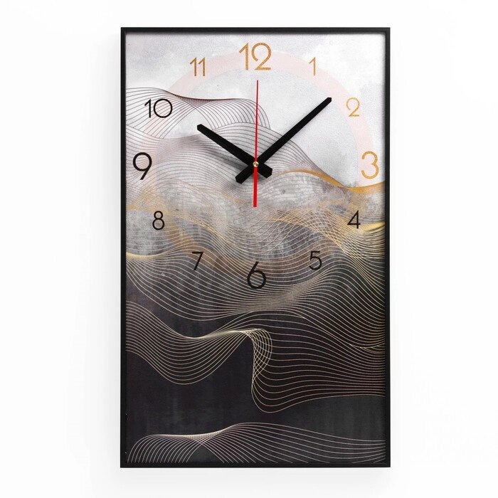Часы настенные, серия: Интерьер, "Мрамор", 57 х 35 см от компании Интернет-гипермаркет «MOLL» - фото 1