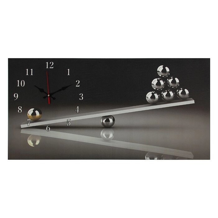Часы настенные, серия: Интерьер, на холсте "Весы", 40х76  см, микс от компании Интернет-гипермаркет «MOLL» - фото 1