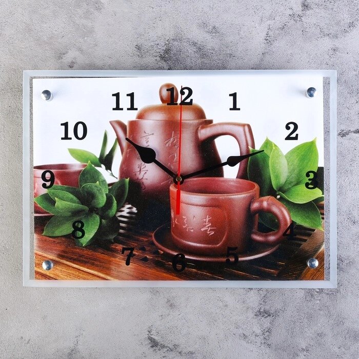Часы настенные, серия: Интерьер, "Японский чайный набор", 25х35  см, микс от компании Интернет-гипермаркет «MOLL» - фото 1
