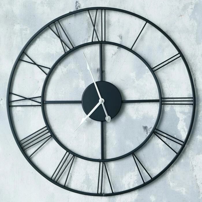 Часы настенные, серия: Интерьерные, "Лерен", d=60 см, циферблат=22 см от компании Интернет-гипермаркет «MOLL» - фото 1