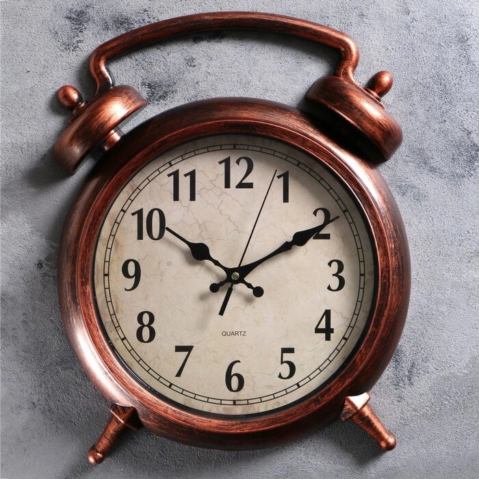 Часы настенные, серия: Классика, "Большой будильник", 38х28 см от компании Интернет-гипермаркет «MOLL» - фото 1