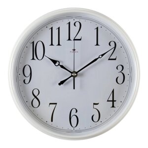 Часы настенные, серия: Классика, d-29 см, корпус белый