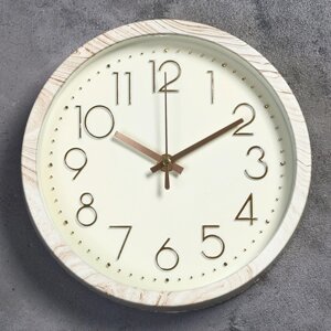 Часы настенные, серия: Классика, "Джоди", дискретный ход, 22.5 х 22.5 см, d=20 см