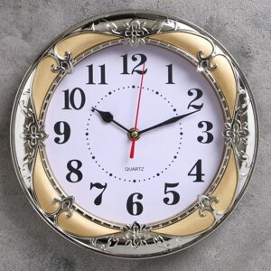 Часы настенные, серия: Классика, "Ева" 24х24 см, микс