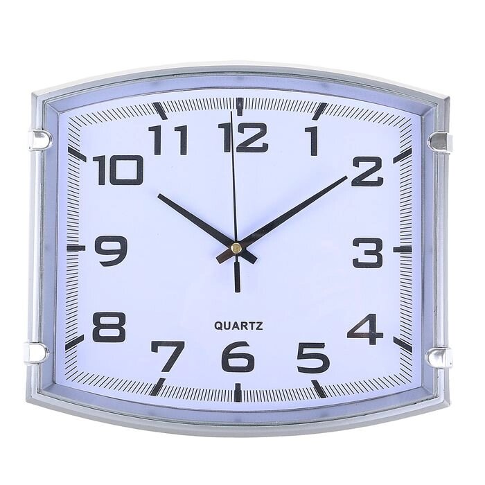 Часы настенные, серия: Классика, "Модерн", серебро, 25х22 см от компании Интернет-гипермаркет «MOLL» - фото 1