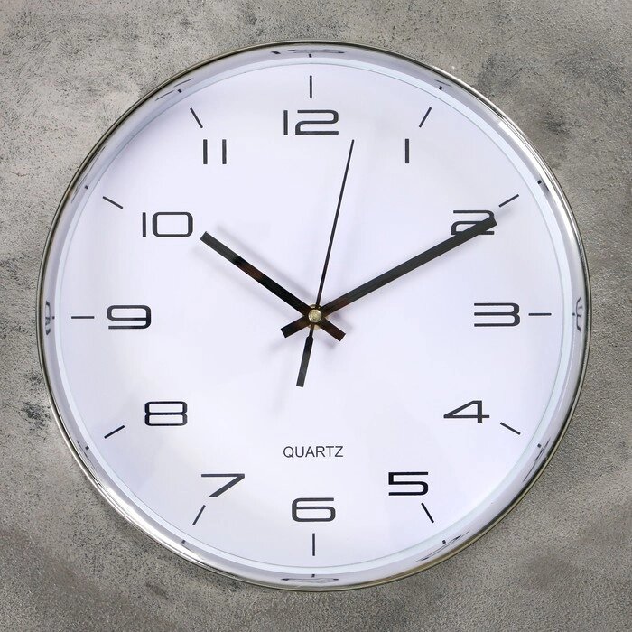 Часы настенные, серия: Классика, "Патриси", плавный ход, 30 х 30 см, d=27.5 см от компании Интернет-гипермаркет «MOLL» - фото 1