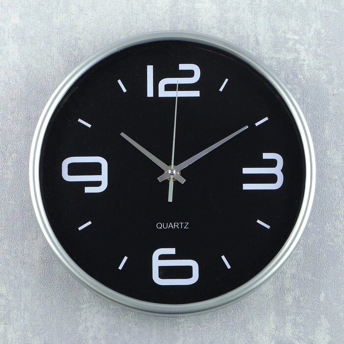 Часы настенные, серия: Классика, "Сильва" d=25 см, дискретный ход от компании Интернет-гипермаркет «MOLL» - фото 1