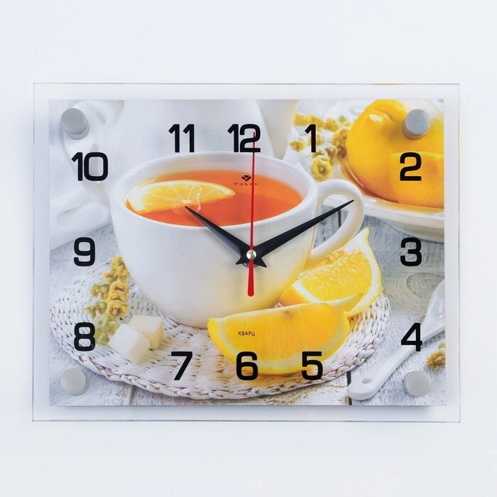 Часы настенные, серия: Кухня, "Чай с лимоном", 20 х 26 см от компании Интернет-гипермаркет «MOLL» - фото 1