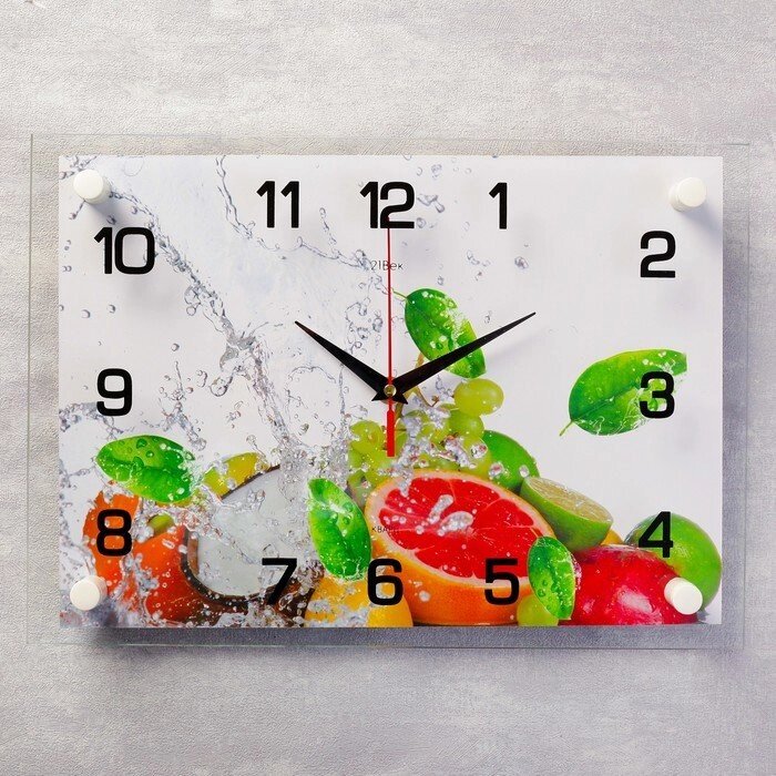 Часы настенные, серия: Кухня, "Цитрусовые", 25х35  см, микс от компании Интернет-гипермаркет «MOLL» - фото 1