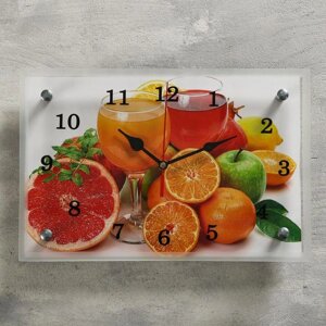 Часы настенные, серия: Кухня, "Цитрусы", 20х30 см, микс