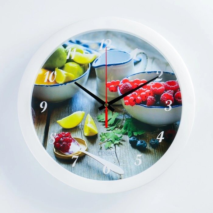 Часы настенные, серия: Кухня, "Осенний урожай", плавный ход, d=28 см от компании Интернет-гипермаркет «MOLL» - фото 1