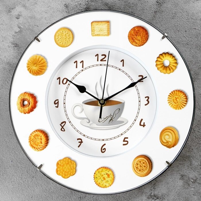 Часы настенные, серия: Кухня, "Печеньки", d=30 см от компании Интернет-гипермаркет «MOLL» - фото 1