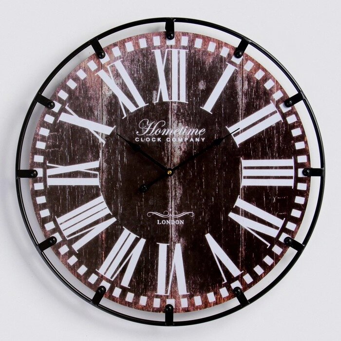 Часы настенные, серия: Лофт, "Болтон", плавный ход, d=60 см от компании Интернет-гипермаркет «MOLL» - фото 1