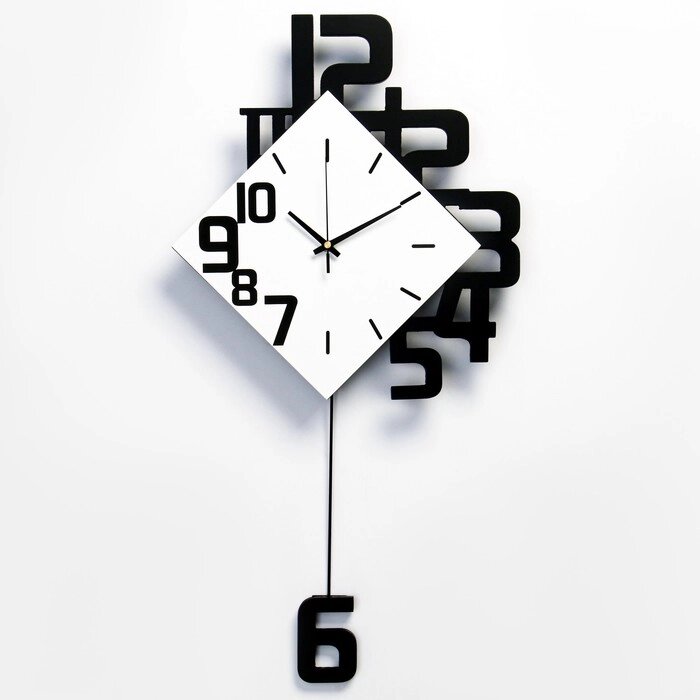 Часы настенные, серия: Маятник, плавный ход, 34х64 см от компании Интернет-гипермаркет «MOLL» - фото 1