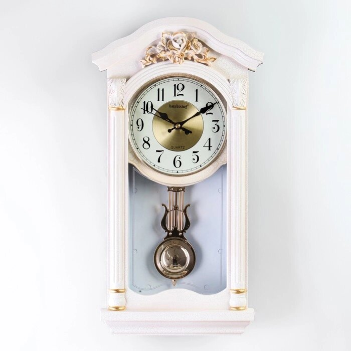 Часы настенные, серия: Маятник, "Тинат", с маятником, плавный ход, d=16 см от компании Интернет-гипермаркет «MOLL» - фото 1
