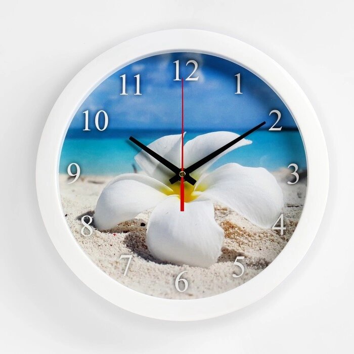 Часы настенные, серия: Море, "Цветок", плавный ход, d=28 см от компании Интернет-гипермаркет «MOLL» - фото 1