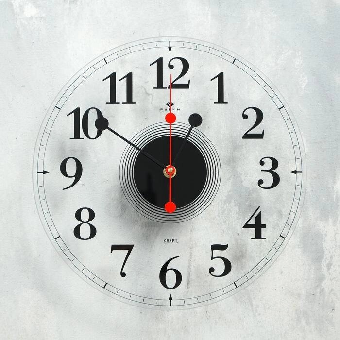 Часы настенные "Стиль 3" прозрачные, открытая стрелка, d=30 см от компании Интернет-гипермаркет «MOLL» - фото 1