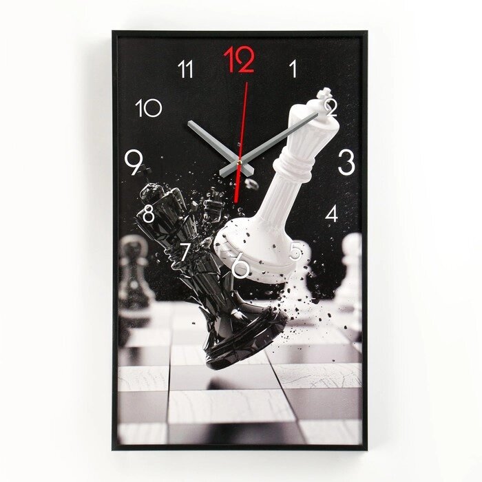 Часы настеные, серия: Интерьер, "Шахматы", 57 х 35 х 4 см от компании Интернет-гипермаркет «MOLL» - фото 1