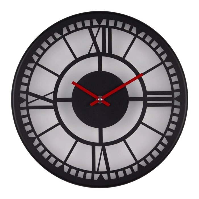 Часы настеные, серия: Лофт, плавный ход, d-32 см от компании Интернет-гипермаркет «MOLL» - фото 1