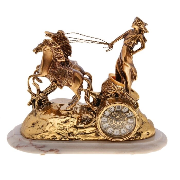 Часы настольные "Богиня зари", 15  23  37 см от компании Интернет-гипермаркет «MOLL» - фото 1