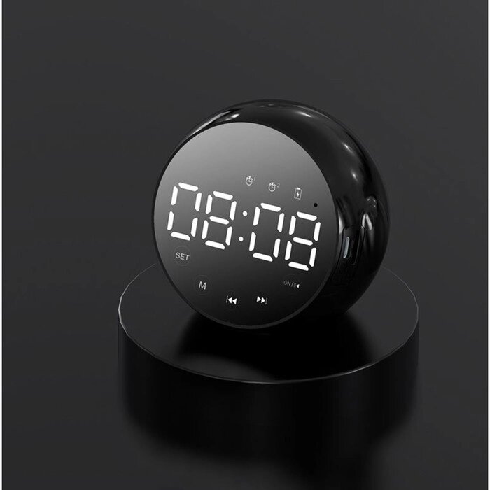 Часы настольные электронные, белая индикация от компании Интернет-гипермаркет «MOLL» - фото 1