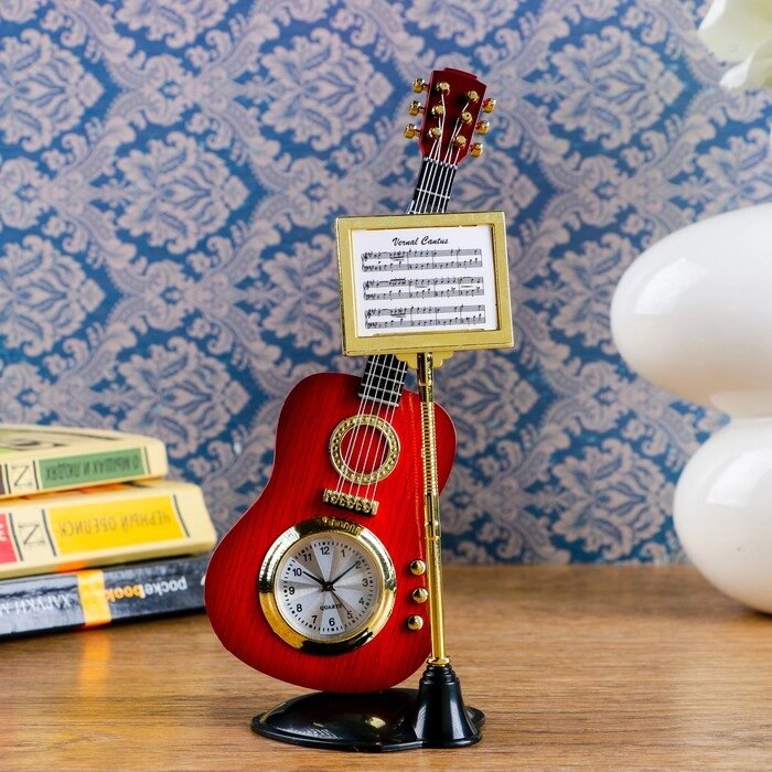 Часы настольные "Гитара с пюпитром", 19х8 см от компании Интернет-гипермаркет «MOLL» - фото 1