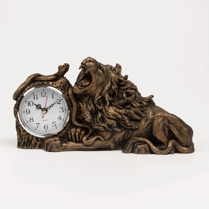Часы настольные "Лев", дискретный ход, 28 х 11.5 х 16 см от компании Интернет-гипермаркет «MOLL» - фото 1