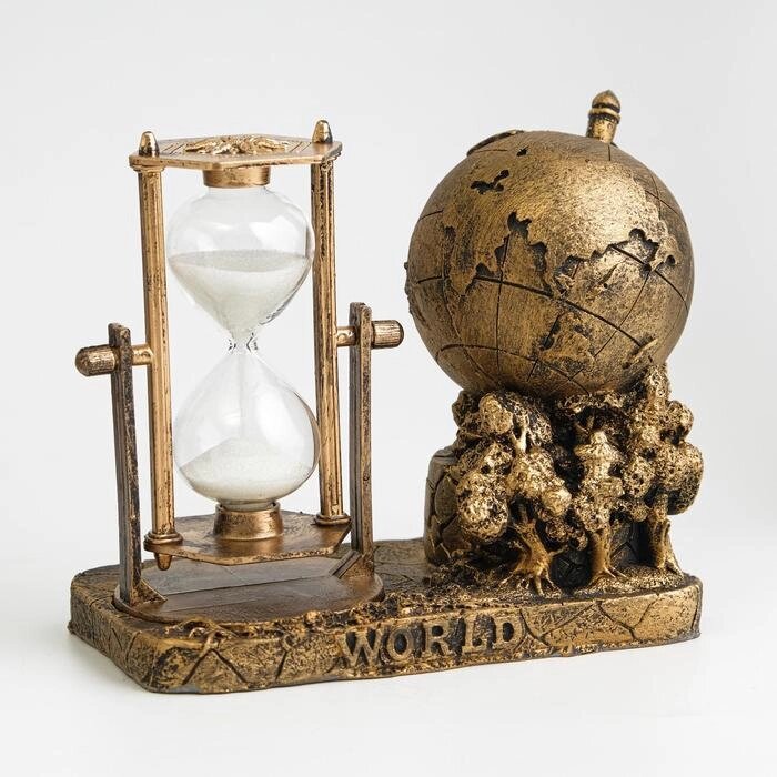 Часы песочные "Мир" 16х9х14 см, микс от компании Интернет-гипермаркет «MOLL» - фото 1