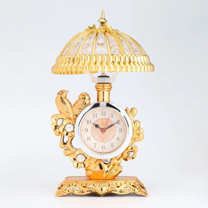 Часы-светильник "Попугаи", с будильником, 16 х 31см от компании Интернет-гипермаркет «MOLL» - фото 1