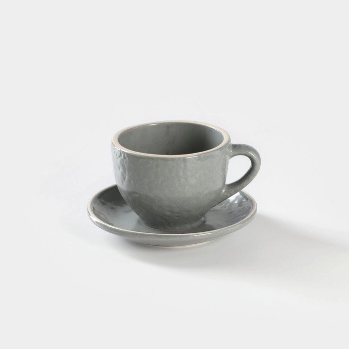 Чайная пара Effetto, чашка 220 мл, блюдце от компании Интернет-гипермаркет «MOLL» - фото 1