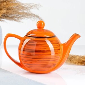 Чайник "Элегант", 1,2л, оранжевая полоска