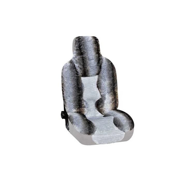 Чехлы сиденья меховые искусственные 5 предм. Skyway Arctic серый от компании Интернет-гипермаркет «MOLL» - фото 1