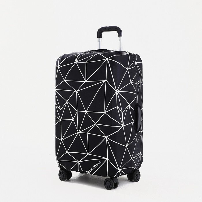 Чехол для чемодана Графика 20", 32*23*48 см, черный от компании Интернет-гипермаркет «MOLL» - фото 1