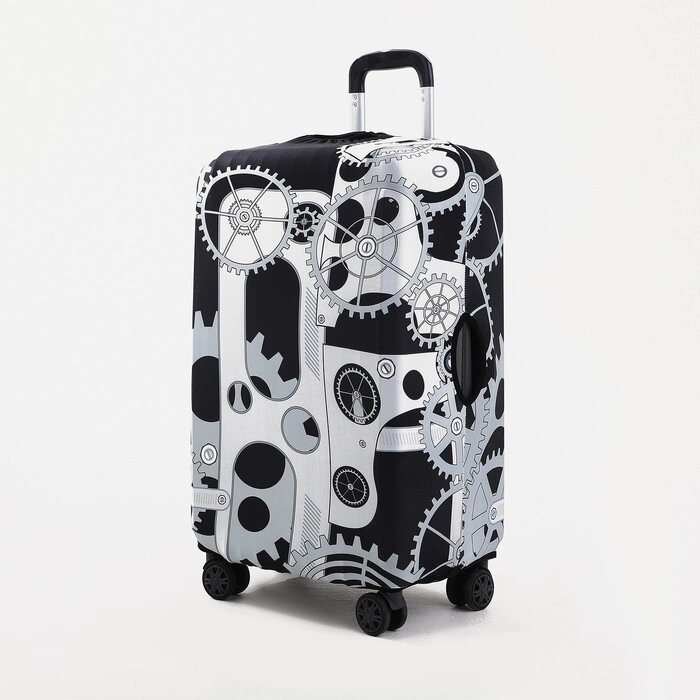 Чехол для чемодана Механизм 20", 32*23*48 см, черный от компании Интернет-гипермаркет «MOLL» - фото 1