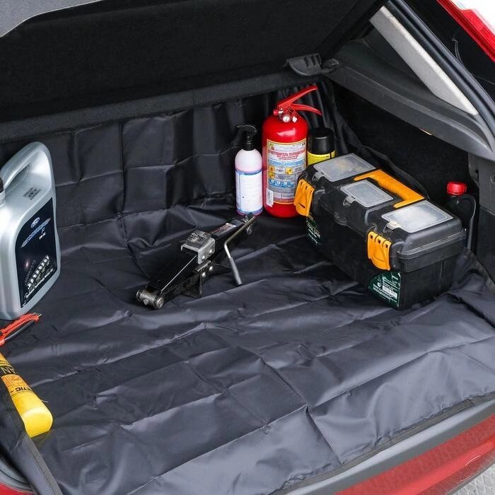 Чехол грязезащитный в багажник, оксфорд 210ПУ,  размер: 155х105х45 см от компании Интернет-гипермаркет «MOLL» - фото 1