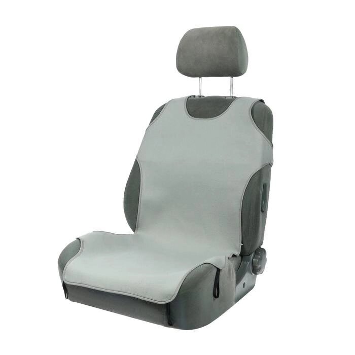 Чехол-майка TORSO на переднее сиденье, цвет серый, набор 2 шт от компании Интернет-гипермаркет «MOLL» - фото 1